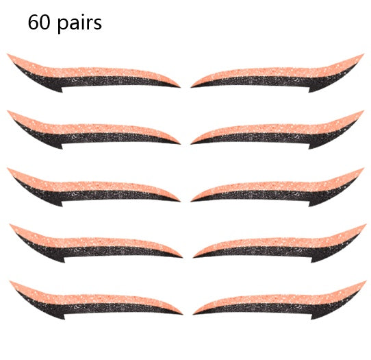 HKM-178515 Reusable Eyeliner Stickers in Multiple Colors – 10 Stickers per Pair, Various Designs Available