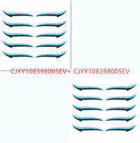 HKM-178515 Reusable Eyeliner Stickers in Multiple Colors – 10 Stickers per Pair, Various Designs Available