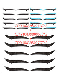 HKM-178515 Reusable Eyeliner Stickers in Multiple Colors – 10 Stickers per Pair, Various Designs Available