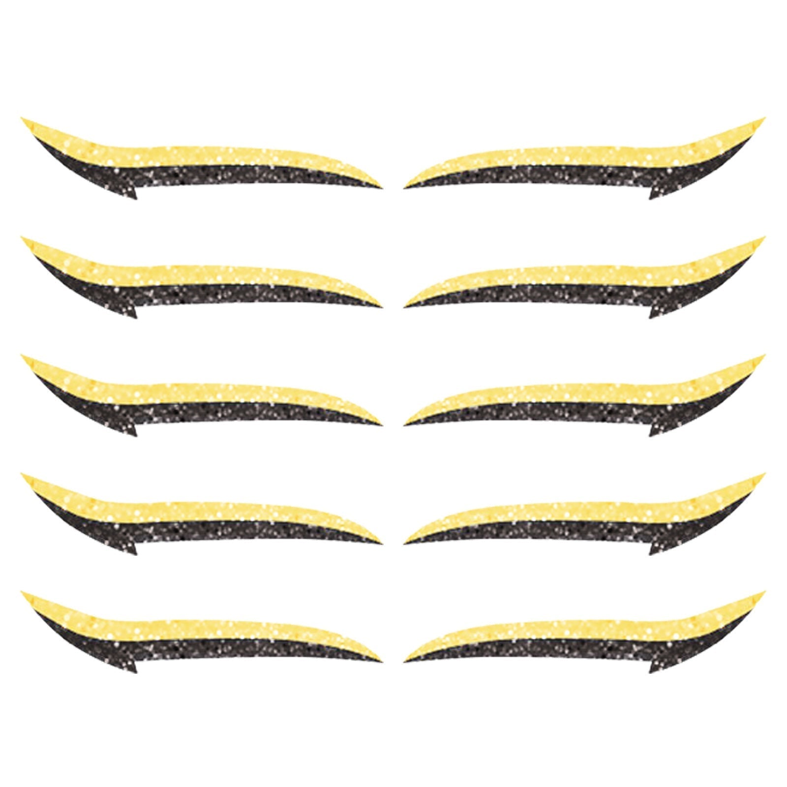 HKM-178515 Reusable Eyeliner Stickers in Multiple Colors – 10 Stickers per Pair, Various Designs Available