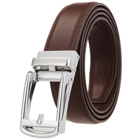 HKM-756627 Reverse Pull Buckle Leather Casual Belt - Model LY33-23428-1