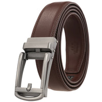 HKM-756627 Reverse Pull Buckle Leather Casual Belt - Model LY33-23428-1