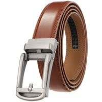 HKM-756627 Reverse Pull Buckle Leather Casual Belt - Model LY33-23428-1