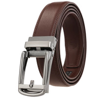 HKM-756627 Reverse Pull Buckle Leather Casual Belt - Model LY33-23428-1