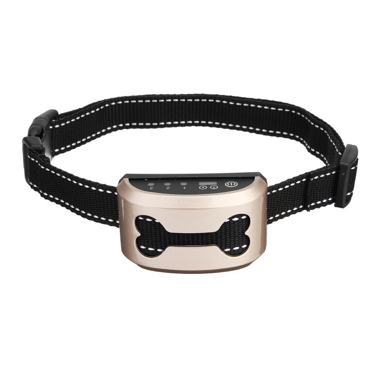 HKM-295251 Ultrasonic Adjustable Dog Bark Control Collar with USB Rechargeable Battery
