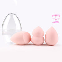 HKM-711059 Hydrophilic Polyurethane Gourd-Shaped Powder Puff - 3 Pack, Skin-Friendly, Wet & Dry Use