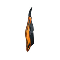 HKM-283411 Manual Folding Shaver with Wooden Handle and Conventional Blade for Precise Eyebrow and Hair Trimming
