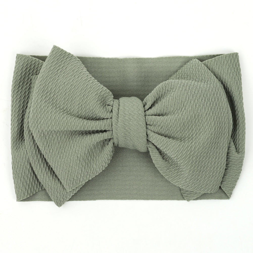 HKM-060307 Plaid Bowknot Headband with Big Butterfly Design