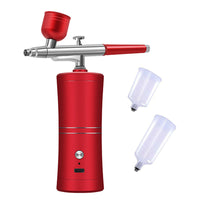 HKM-611603 Automatic Airbrush Spray Gun System with Iron Pot and Dual Paint Pots