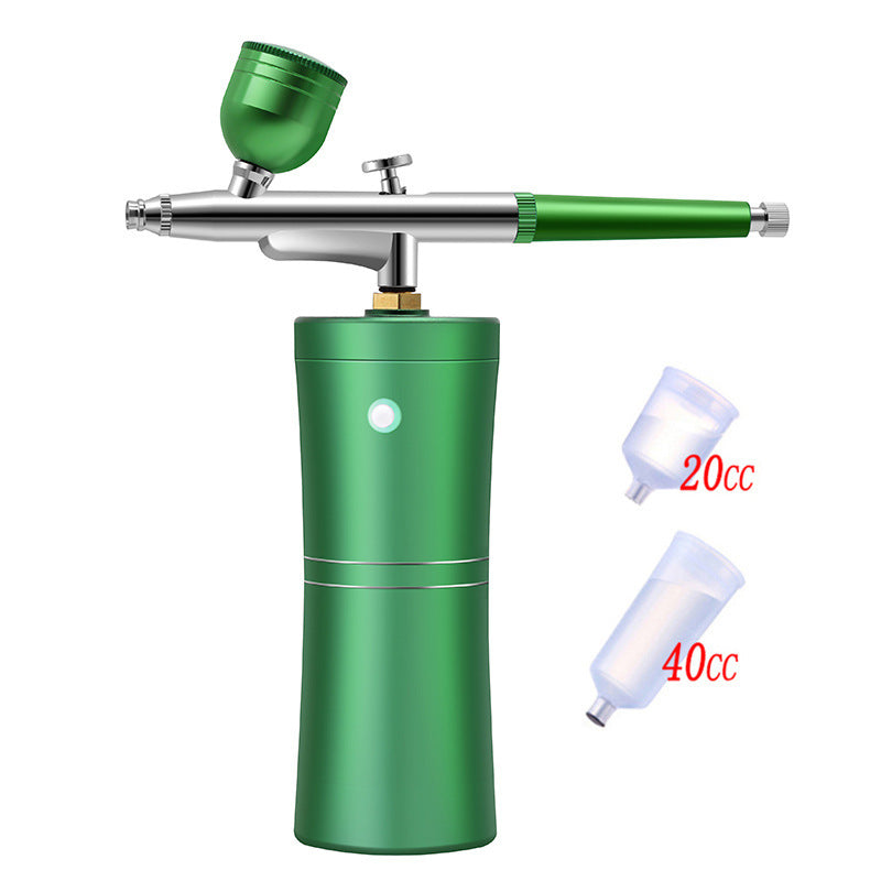 HKM-611603 Automatic Airbrush Spray Gun System with Iron Pot and Dual Paint Pots