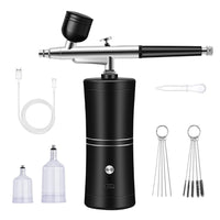 HKM-611603 Automatic Airbrush Spray Gun System with Iron Pot and Dual Paint Pots