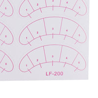 HKM-223955 Isolation Eye Stickers for Eyelash Grafting Practice - Tear Resistant and Tough Paper with Marked Scale for Novices