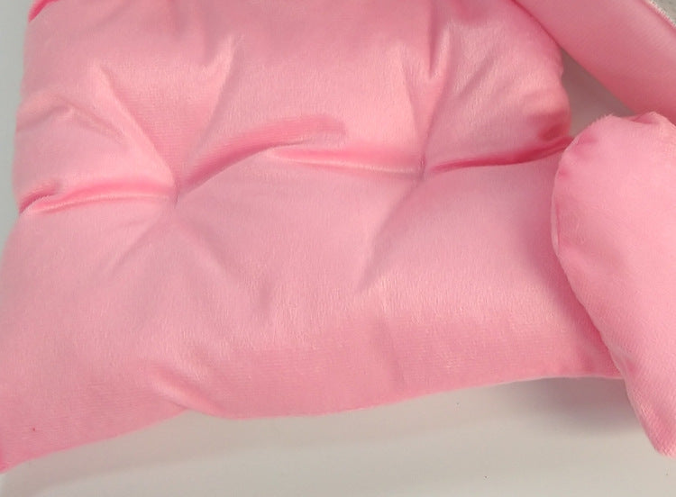 HKM-693523 Cozy Nest for Small and Medium Dogs - Soft Cloth Bed in Pink, Gray, and Blue