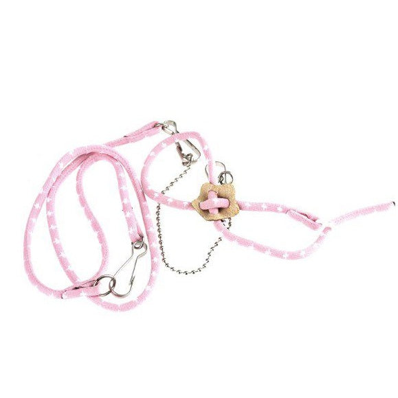 HKM-770131 Adjustable Soft Nylon Hamster Traction Rope with Bell for Comfort and Safety