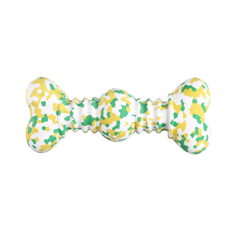 HKM-372947 Durable Natural Rubber Chew Toy for Medium to Large Dogs, Aggressive Chewers, Unique Camouflage Design