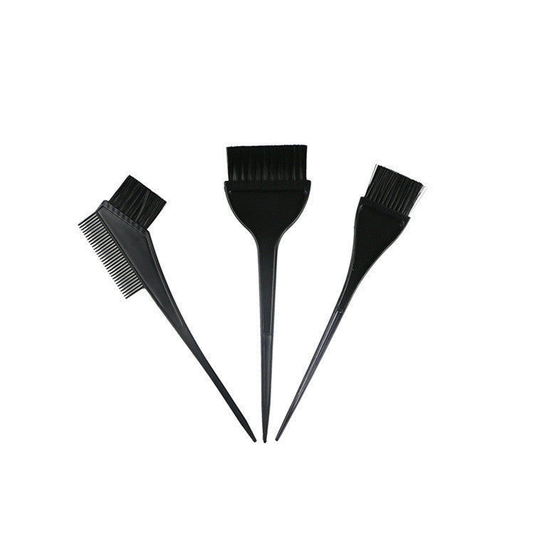 HKM-905363 Three-Piece Hair Dye Application Kit with Brush, Bowl, and Hairpin - Black