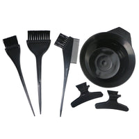 HKM-905363 Three-Piece Hair Dye Application Kit with Brush, Bowl, and Hairpin - Black