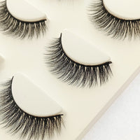 HKM-124499 3 Pairs of 3D Chemical Fiber Fake Eyelashes for Stunning Lashes
