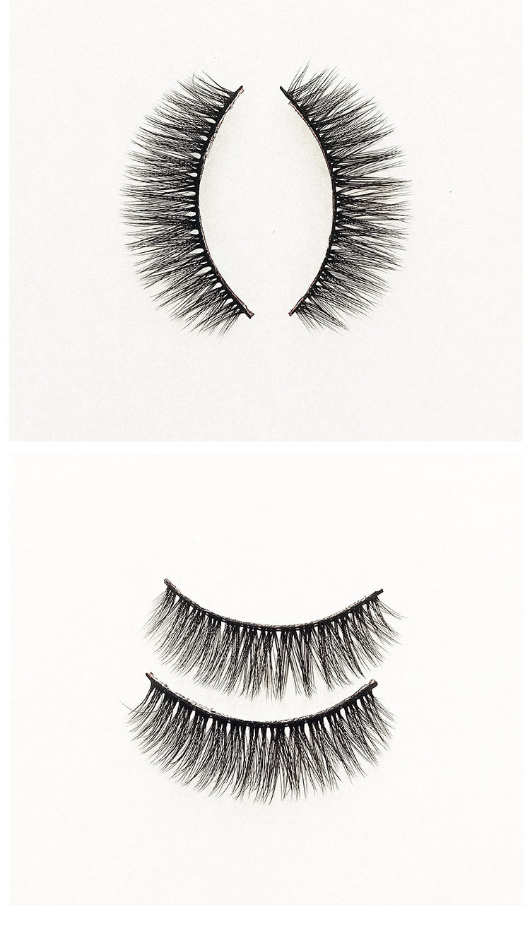 HKM-124499 3 Pairs of 3D Chemical Fiber Fake Eyelashes for Stunning Lashes
