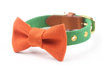 HKM-341843 Canvas Dog Collar with Hand-Holding Rope and Leather Stitching in Various Colors