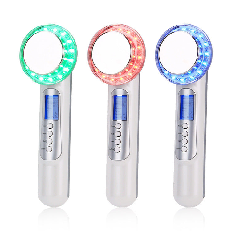 HKM-311571 Negative Ion Beauty Device with RGB Phototherapy and Ultrasound Technology for Skin Rejuvenation and Nourishment