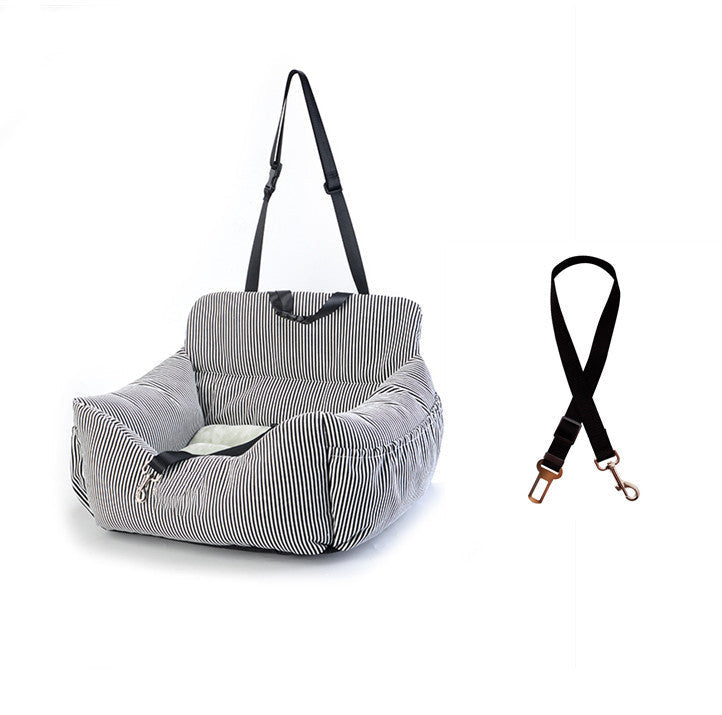 HKM-475347 Dual-purpose Indoor Car Dog Kennel - Soft Cloth Pet Nest in Various Colors