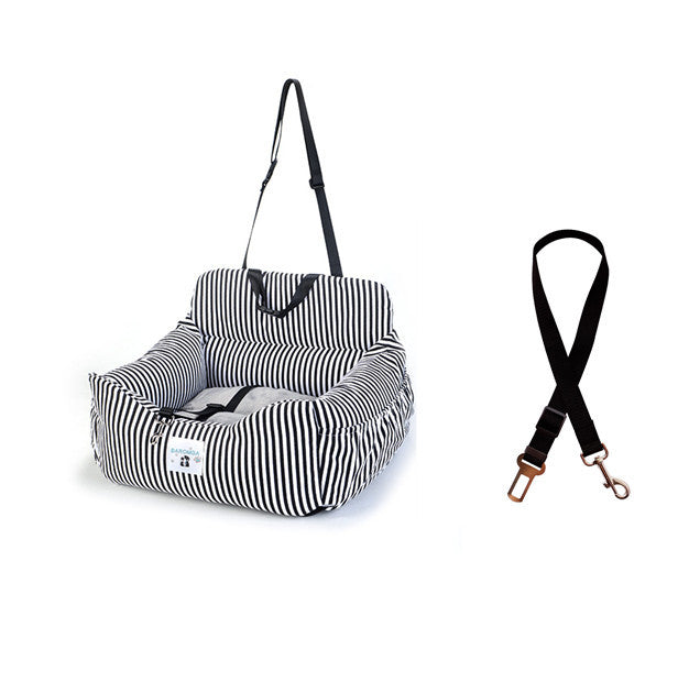 HKM-475347 Dual-purpose Indoor Car Dog Kennel - Soft Cloth Pet Nest in Various Colors