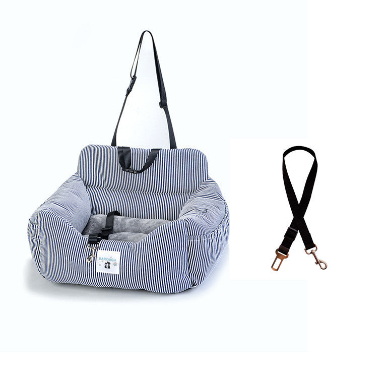 HKM-475347 Dual-purpose Indoor Car Dog Kennel - Soft Cloth Pet Nest in Various Colors
