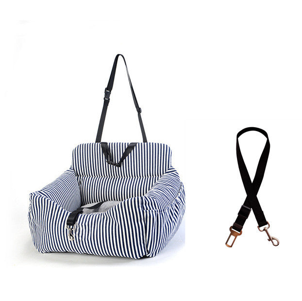 HKM-475347 Dual-purpose Indoor Car Dog Kennel - Soft Cloth Pet Nest in Various Colors
