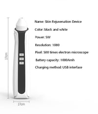 HKM-244883 Black and White Skin Rejuvenation Device with 1080P Visual Blackhead Suction and Air Pump Technology