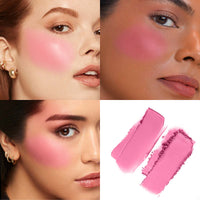 HKM-581779 Double-Take Cream & Powder Blush Duo for Effortless Definition and Warmth - 6.5g
