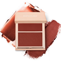 HKM-581779 Double-Take Cream & Powder Blush Duo for Effortless Definition and Warmth - 6.5g
