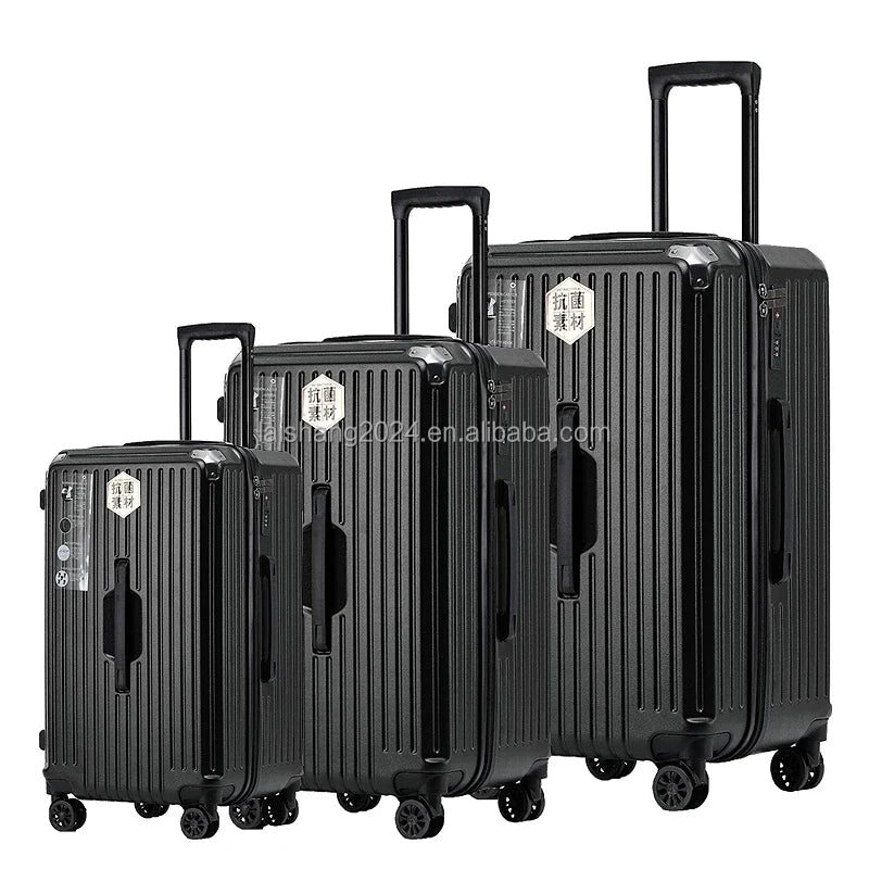KTX-785619 Durable Lightweight 4-Piece Trolley Luggage Set with Wheels - PC Hard Shell Travel Bags