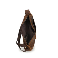 HKM-648275 Handmade Leather Crossbody Bag for Men - Vintage Style Chest Bag
