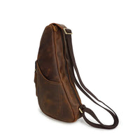 HKM-648275 Handmade Leather Crossbody Bag for Men - Vintage Style Chest Bag