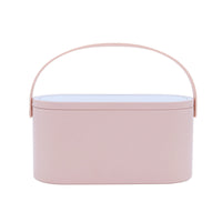 HKM-384211 Portable Makeup Mirror with LED Light and Touch Control, Ideal for Travel and Desktop Use