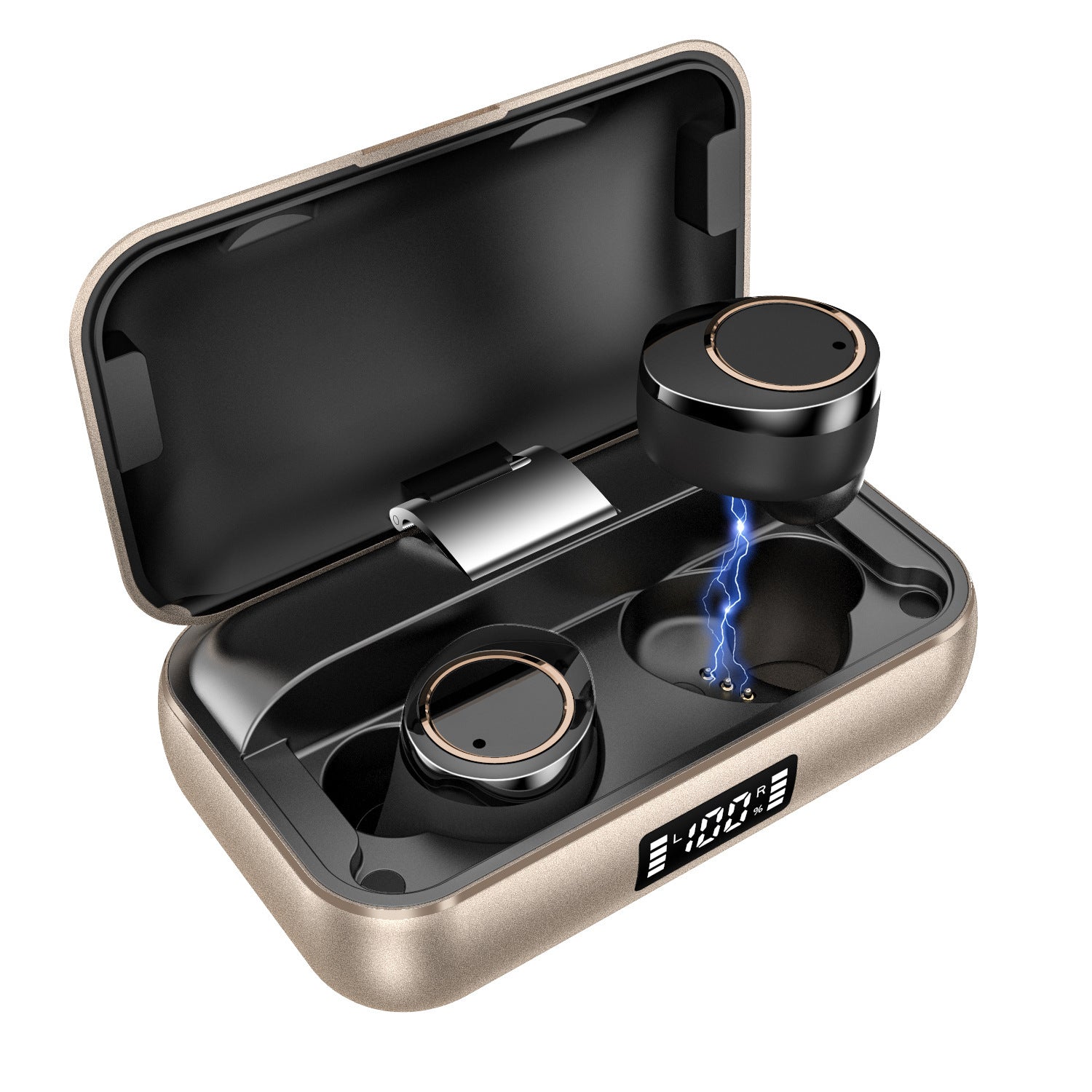 KTX-343315 TWS Touch Bluetooth Headset with 65 mAh Battery and 3000 mAh Charging Case, Bluetooth 5.0 Technology