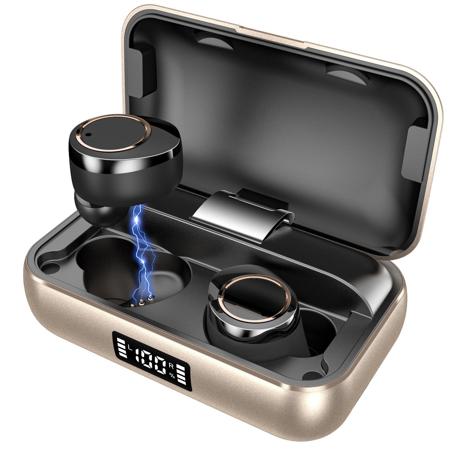 KTX-343315 TWS Touch Bluetooth Headset with 65 mAh Battery and 3000 mAh Charging Case, Bluetooth 5.0 Technology