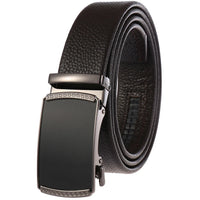 HKM-994899 Men's Automatic Buckle Belt in First Layer Leather, Model LY36-0191-5