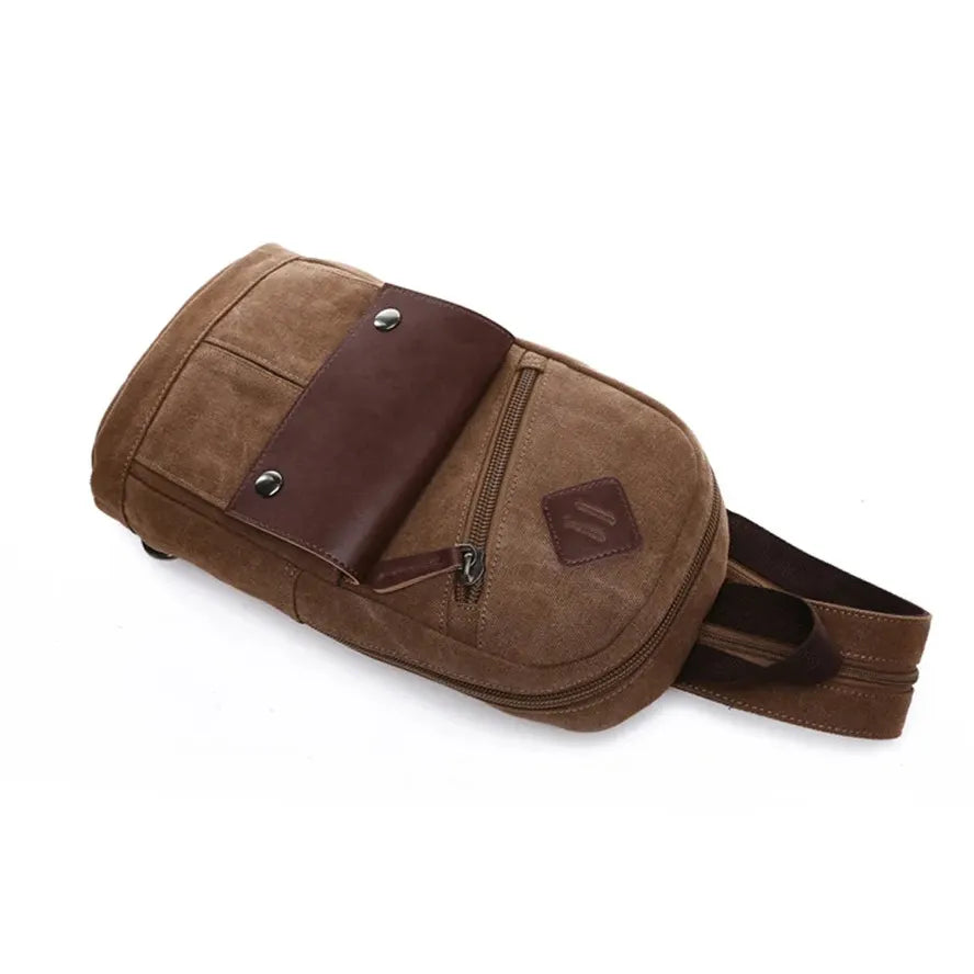 HKM-401939 Multifunctional Small Backpack for Men - Versatile Chest Messenger Bag