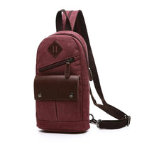 HKM-401939 Multifunctional Small Backpack for Men - Versatile Chest Messenger Bag