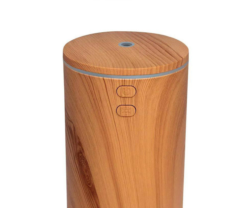 HKM-156499 USB Wood Grain Aroma Diffuser and Humidifier for Vehicles, 2-8 Hour Timer, Compact Design