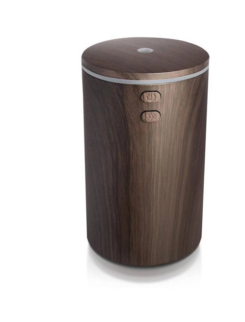 HKM-156499 USB Wood Grain Aroma Diffuser and Humidifier for Vehicles, 2-8 Hour Timer, Compact Design