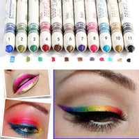 HKM-413651 12-Color Eyeliner, Highlighter, and Eye Shadow Pen Set for Versatile Makeup Looks