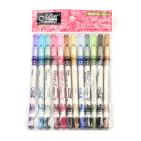 HKM-413651 12-Color Eyeliner, Highlighter, and Eye Shadow Pen Set for Versatile Makeup Looks