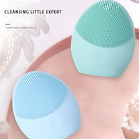 HKM-849363 Foaming Waterproof Silicone Face Cleanser with Sonic Wave Technology