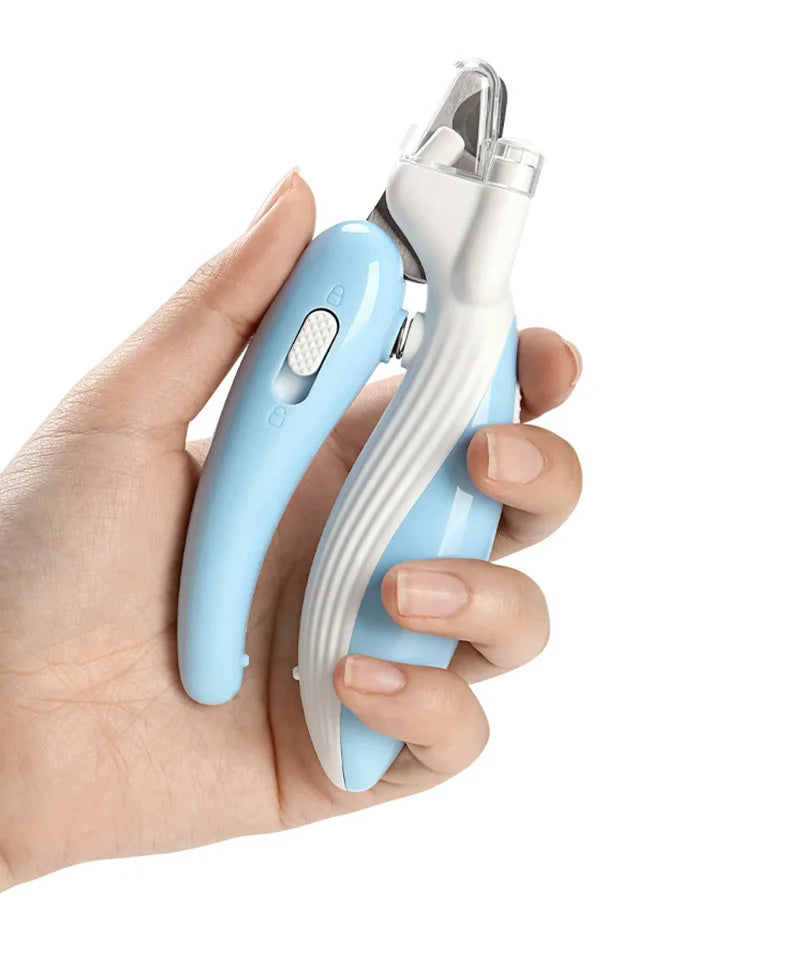 HKM-004307 LED Electric Pet Nail Clippers with Built-in Light for Safe Trimming of Dogs and Cats