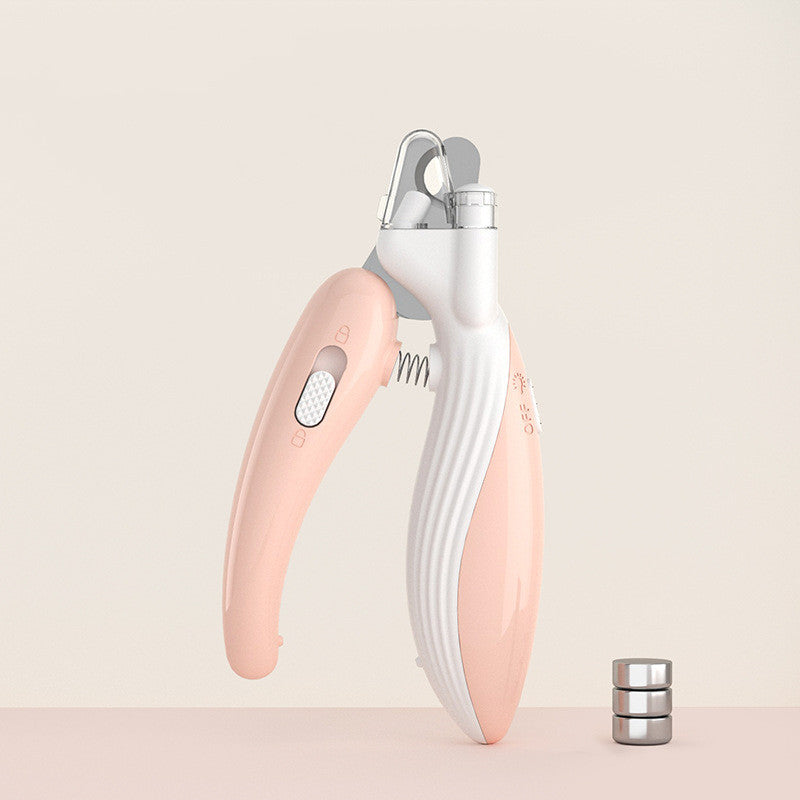 HKM-004307 LED Electric Pet Nail Clippers with Built-in Light for Safe Trimming of Dogs and Cats