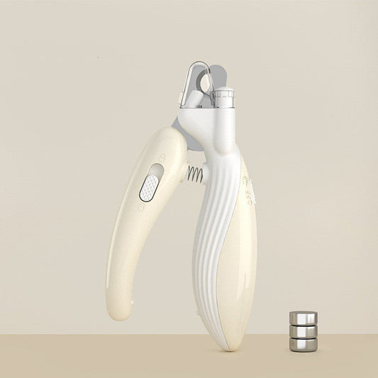 HKM-004307 LED Electric Pet Nail Clippers with Built-in Light for Safe Trimming of Dogs and Cats