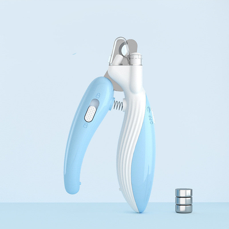 HKM-004307 LED Electric Pet Nail Clippers with Built-in Light for Safe Trimming of Dogs and Cats